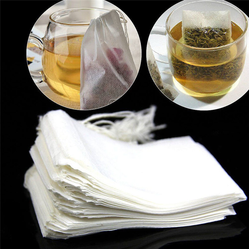 50 CÁi Túi Lọc Trà Dùng Một Lần Túi Lọc Có Dây Rút Bằng Cotton Rỗng Túi Lọc Trà Trà Lá Rời