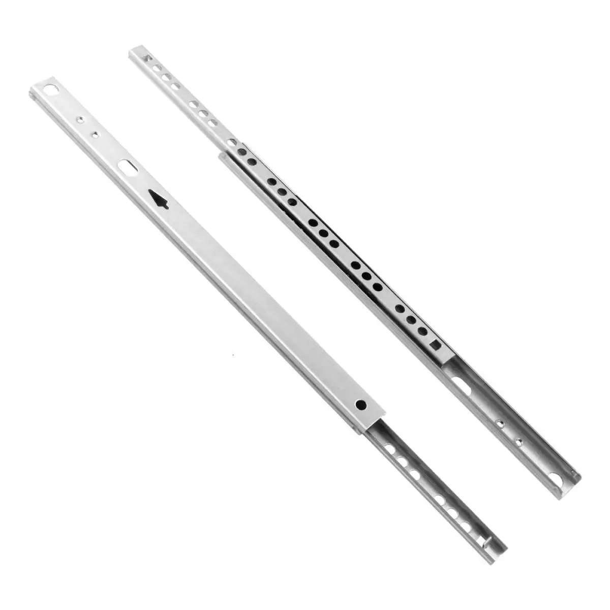 Micro Ball Guide Two Sections Wide Steel Ball Two Fold Ball Slide Drawer Steel