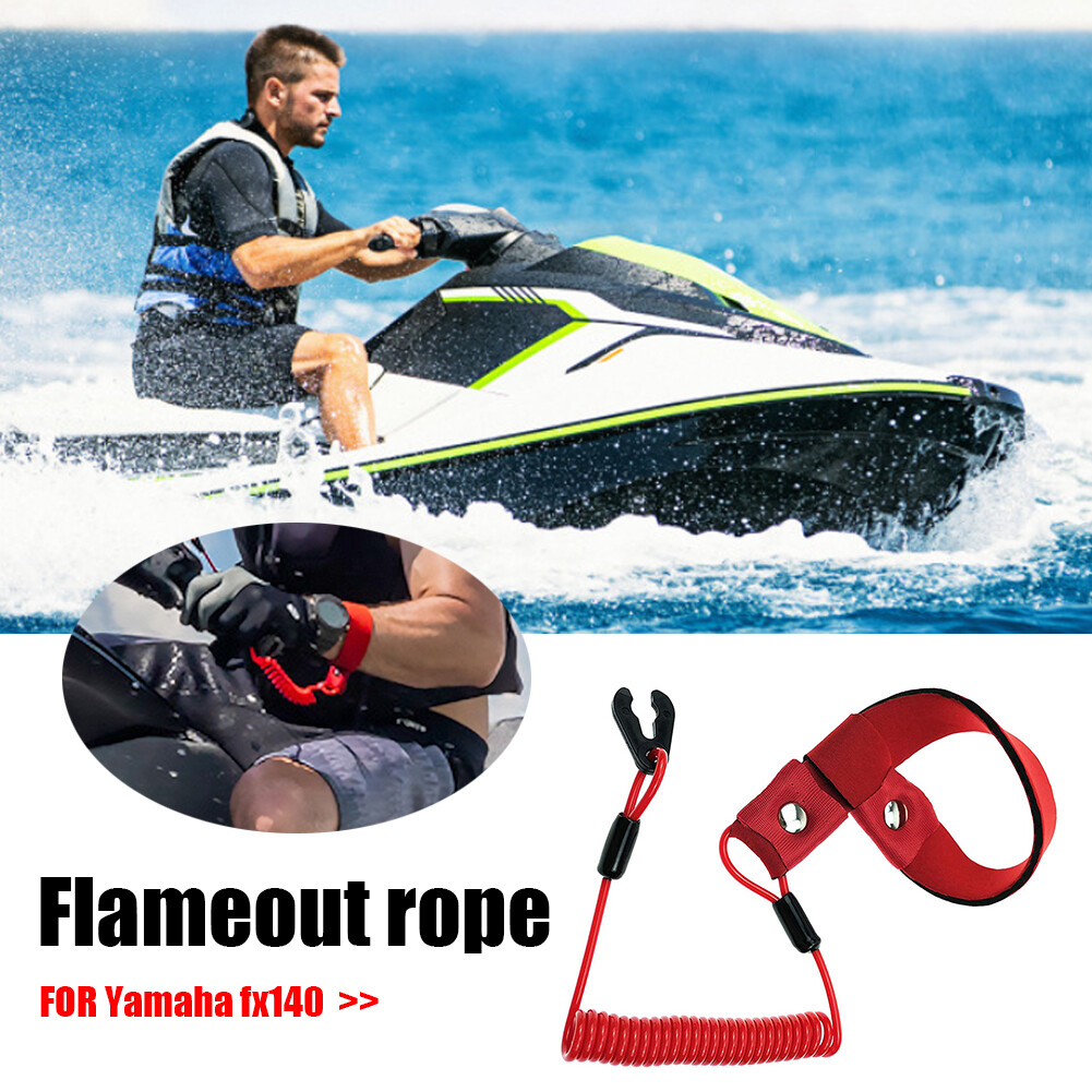 Boat Outboard Engine Motor Lanyard Kill Stop Switch Safety Tether Wear-resistant for Yamaha