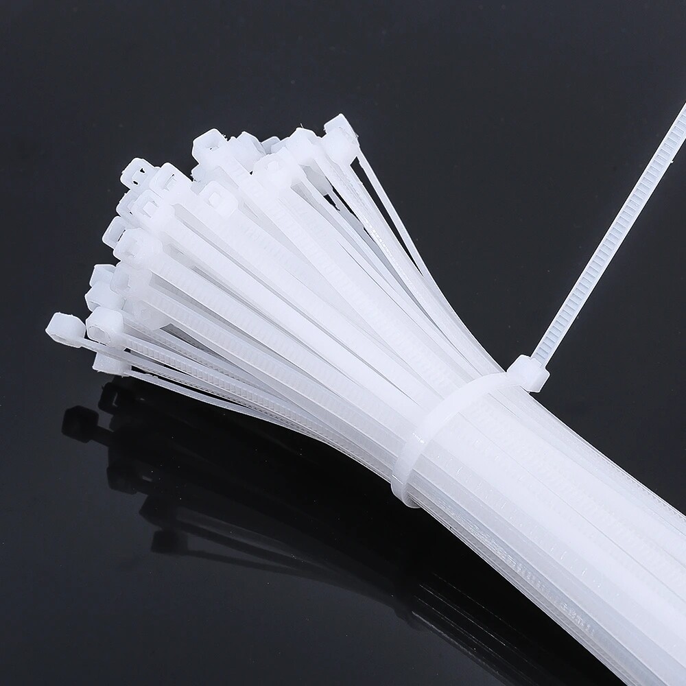 100pcs tự khóa Dây buộc cáp bằng ni lông dây đai dây có thể điều chỉnh quan hệ buộc vòng lặp văn phòng nhà cửa hội thảo bền dây nhựa quan hệ
