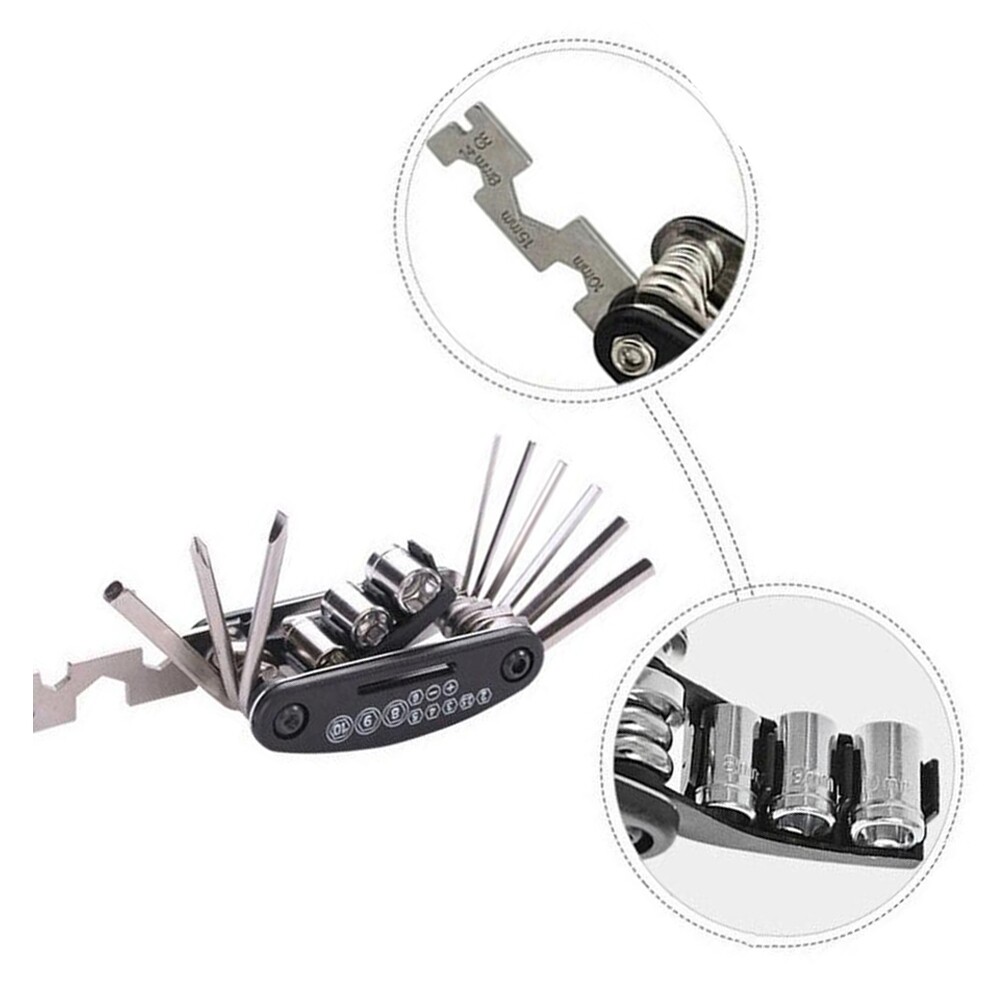 Mountain Bike Mini Socket Multi Purpose Wrench Bicycle Multi Tool Screwdriver