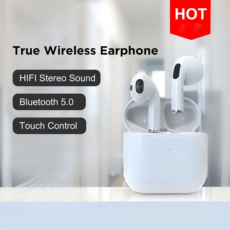 Pro 4 Bluetooth 5.0 Wireless Headphones TWS Earburds Sports in-Ear Stereo Earphone Headset