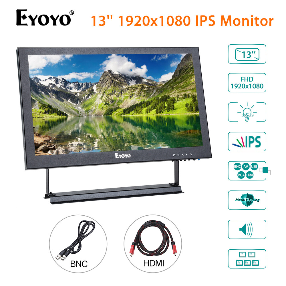 Eyoyo Monitor IPS HDMI 13 Inci 
