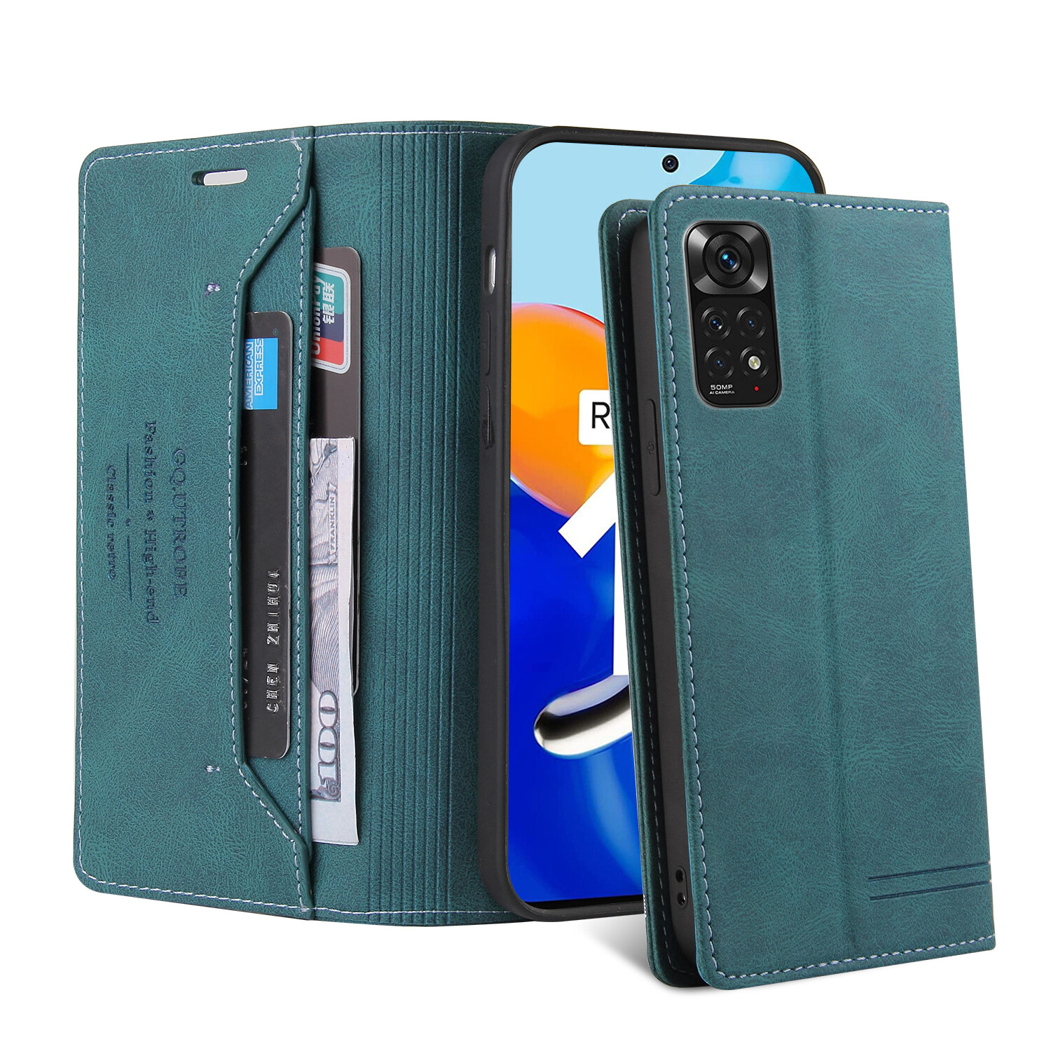 For Xiaomi Redmi Note 12 Pro Plus Note 11S Note 12 pro Plus Xiaomi 13 pro Case Leather Bag Protective Cover Flip Case Magne Card Slots Book Wallet Cover