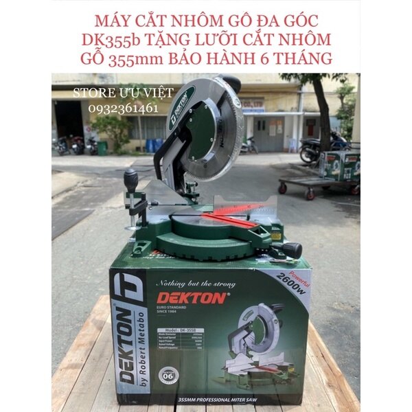 Máy cắt nhôm gỗ dk-355b tặng lưỡi 355mm bảo hành chính hãng 6 tháng