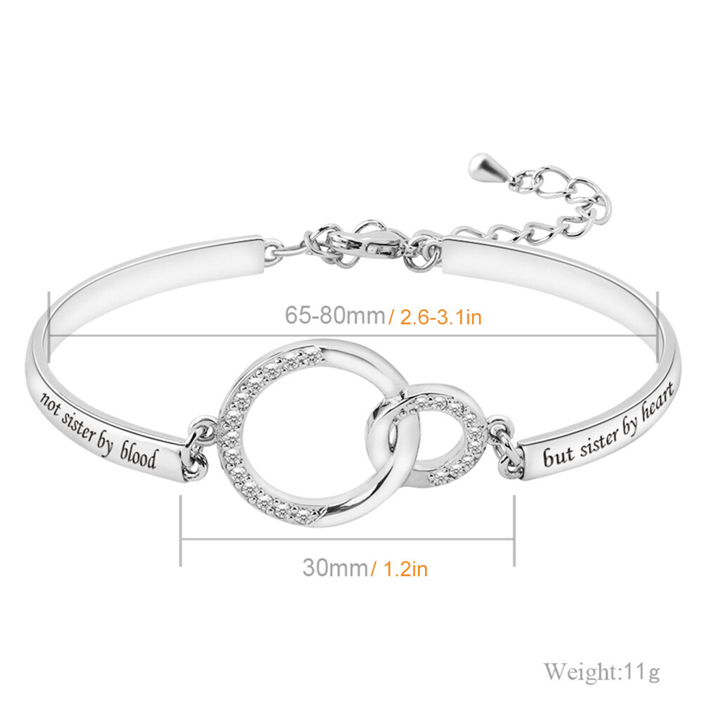 Sisters Bracelet Gifts Not Sister by Blood but Sister by Heart