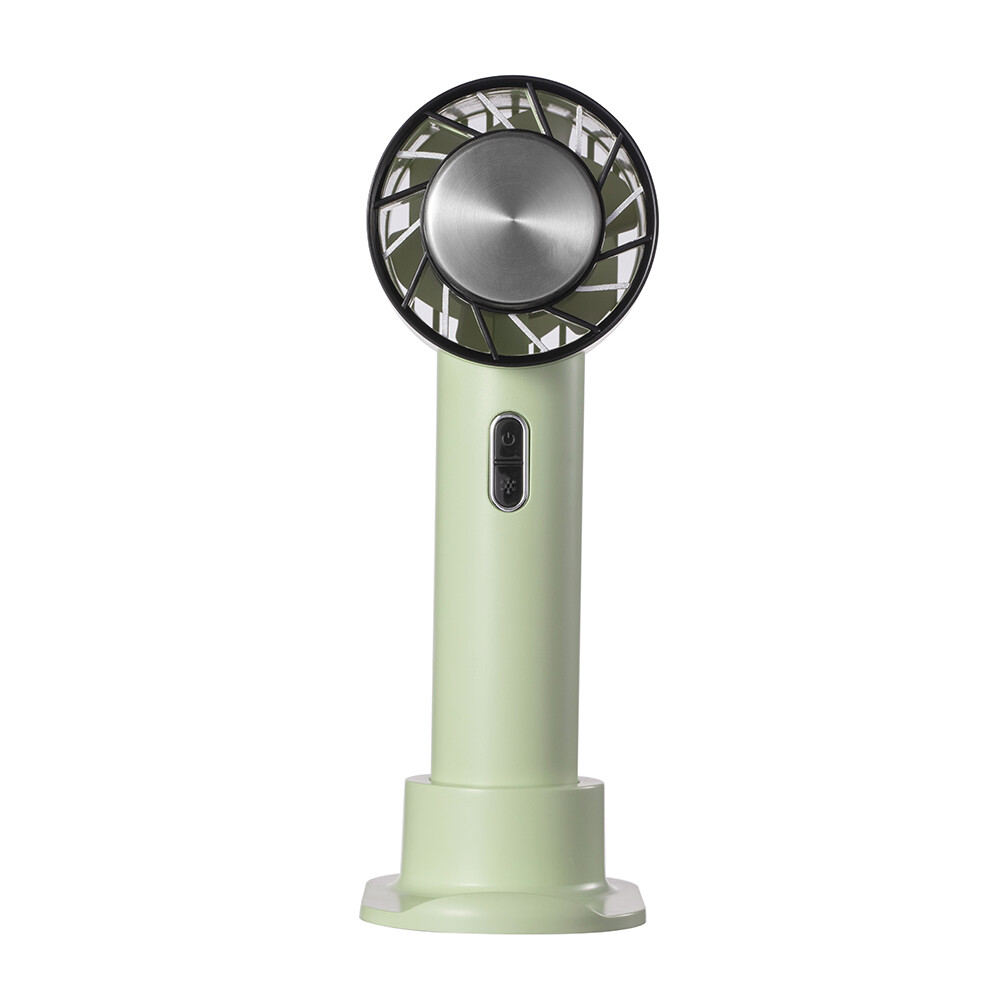 Handheld Cooling Fan Mini Personal Fan, USB Rechargeable Portable Fan Battery Operated 3 Speeds, Cold Compress Cooling Fan Small Desk Table Fan with Base for Home Office Travel Outdoor