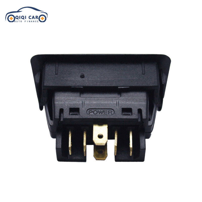 QIQI 10-30A Cửa Sổ Điện Nút Công Tắc Cho Tất Cả Các Xe Ô Tô Với Đèn LED Xanh Lá Cây Phím Trên Ô Tô Chuyển Đổi【fast】