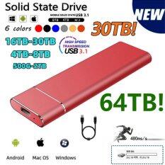 Portable SSD 500GB 1TB 2TB External Hard Drive 4TB 8TB Type-C USB 3.1 High Speed 1TB External Storage Hard Disks For Laptops