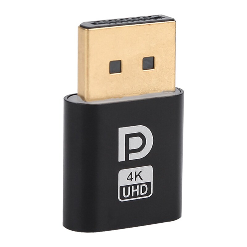 DP Dummy Plug Virtual Display Adapter Edid Headless DP 4k Display Emulator Virtual Displayport Accessories Ghost