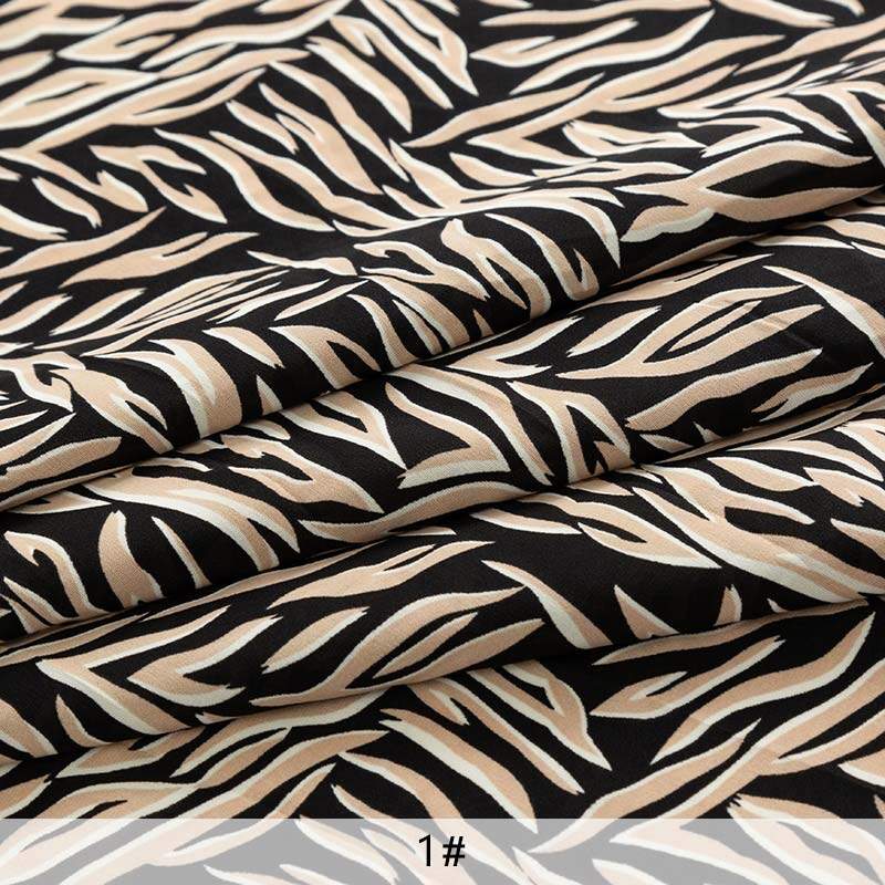 Vintage Sewing Fabric Printed Chiffon Fabric For Summer Dress Hot Sale Width In 150cm TJ0578