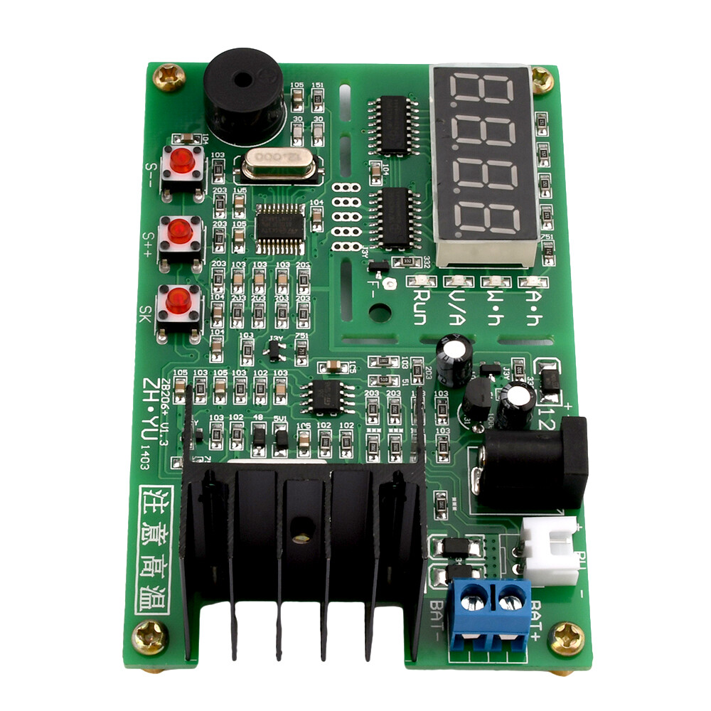 Voktta dc12vzb206 + v1.3 dụng cụ kiểm tra dung lượng pin 18650 Kiểm tra dung lượng pin lithium với kiểm tra kháng nội bộ phụ trợ