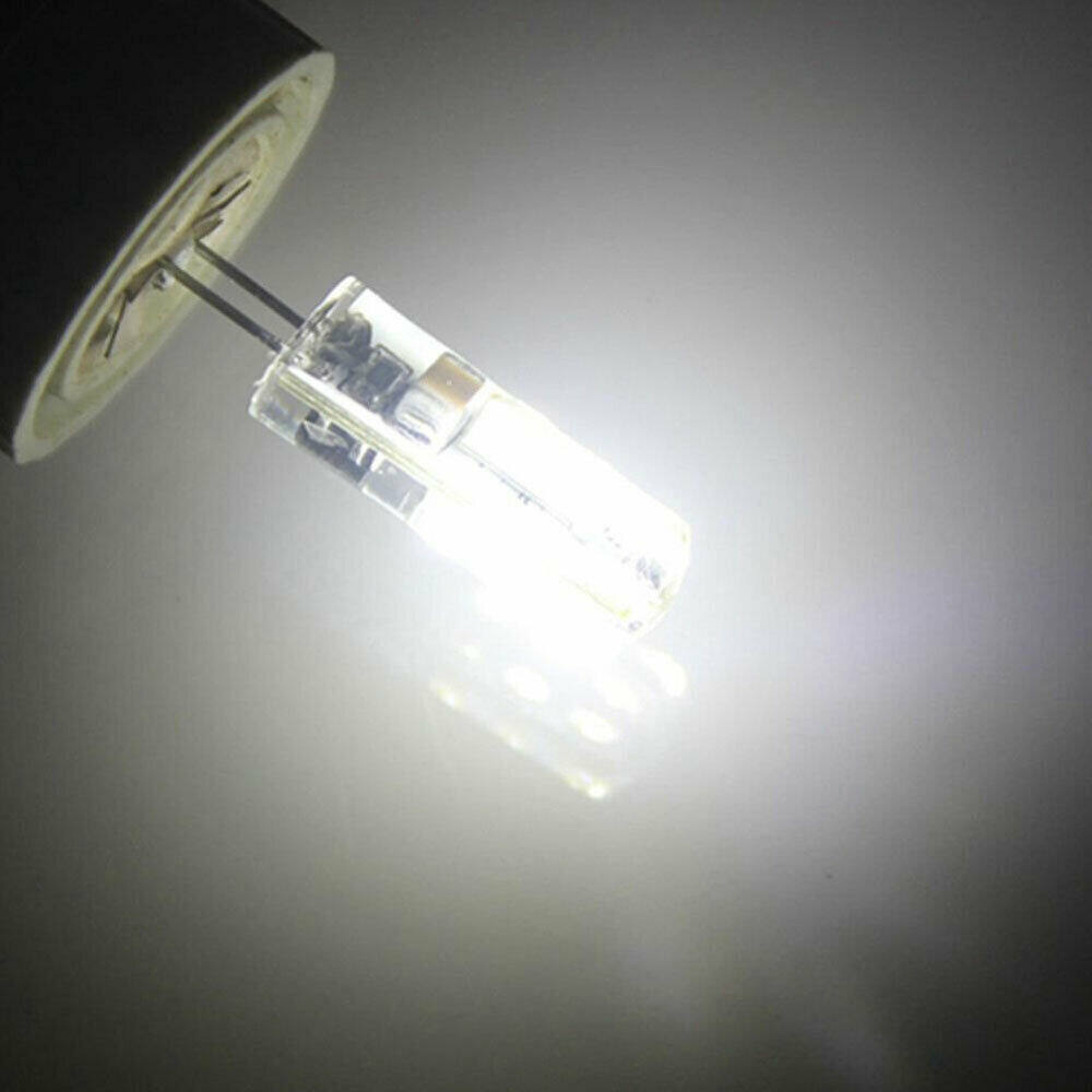 Bóng Đèn Led ERANPO Mini G4 Đèn Silicon 42LED 3W 12V/AC220V 3014SMD, Trắng Ấm/Trắng Đèn LED Góc 360 Độ