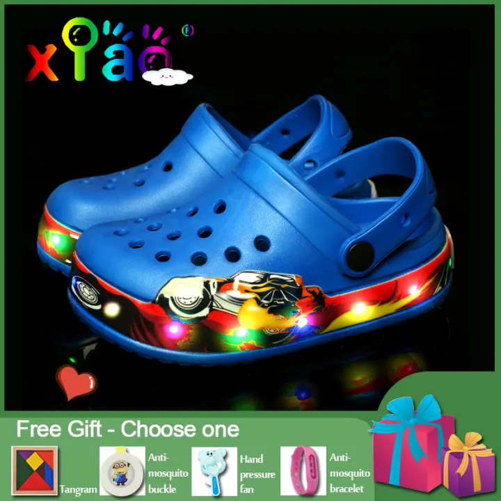 boys light up sandals