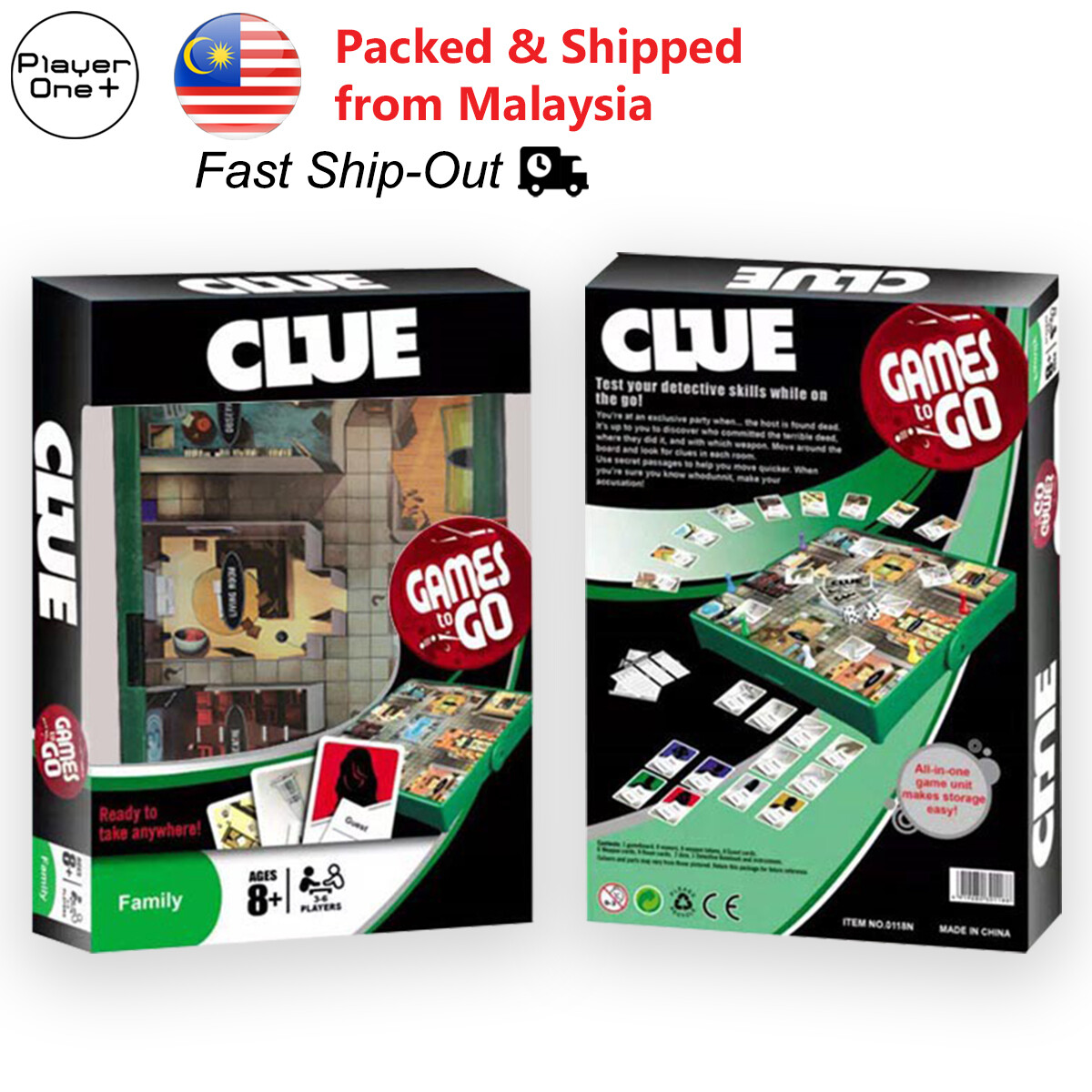 Clue Games to Go Cluedo Card Game Detective Fun Family Party Games (English  Version) | Lazada