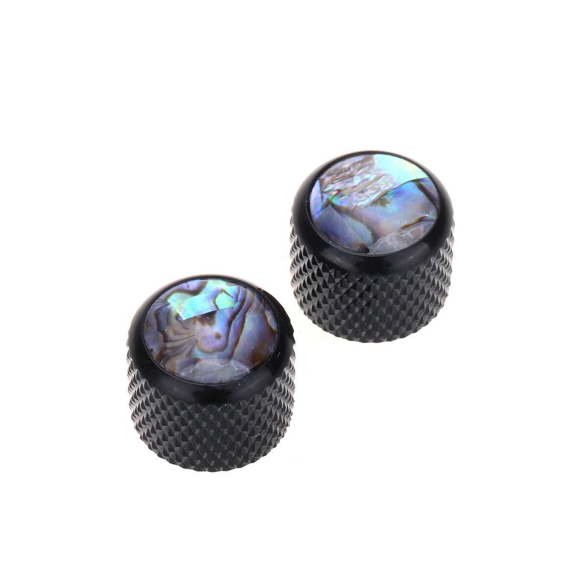 Musiclily Pro Traditional Metal Metric Size Abalone Top Dome Knobs for