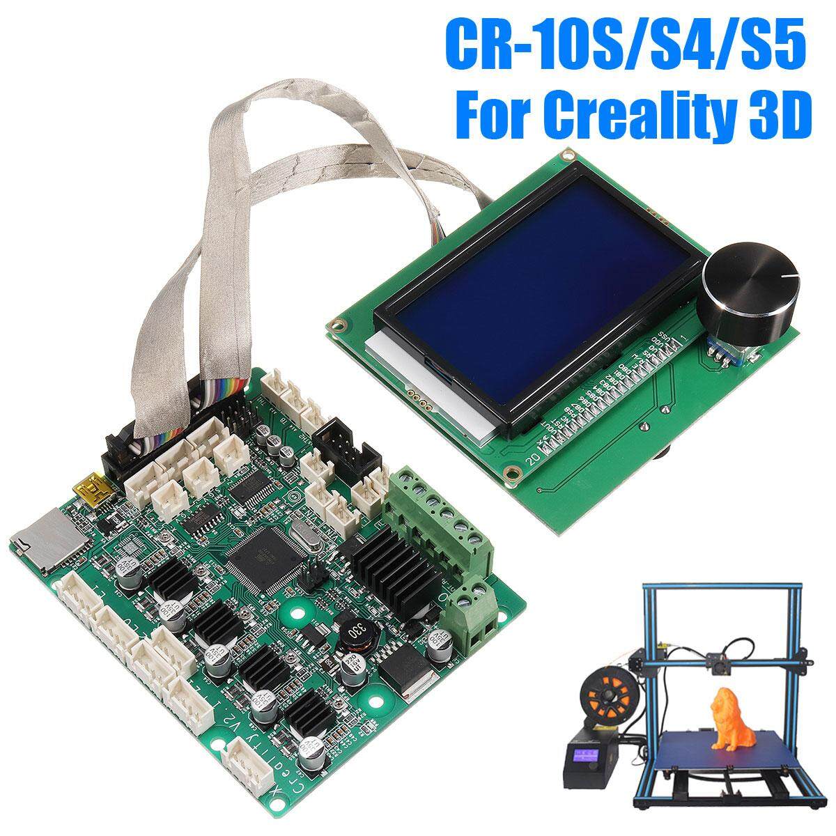 【Free Pengiriman + Flash Deal】3d Printer Upgrade Mainboard Papan Kontrol + Layar LCD untuk Creality CR-10S/S4/S5