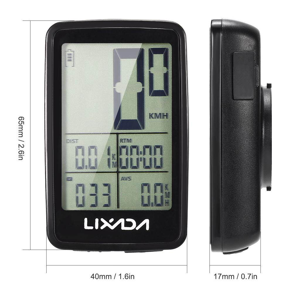 Lixada USB Rechargeable Bike Cycling Computer Tracker Bicycle Speedometer Odometer