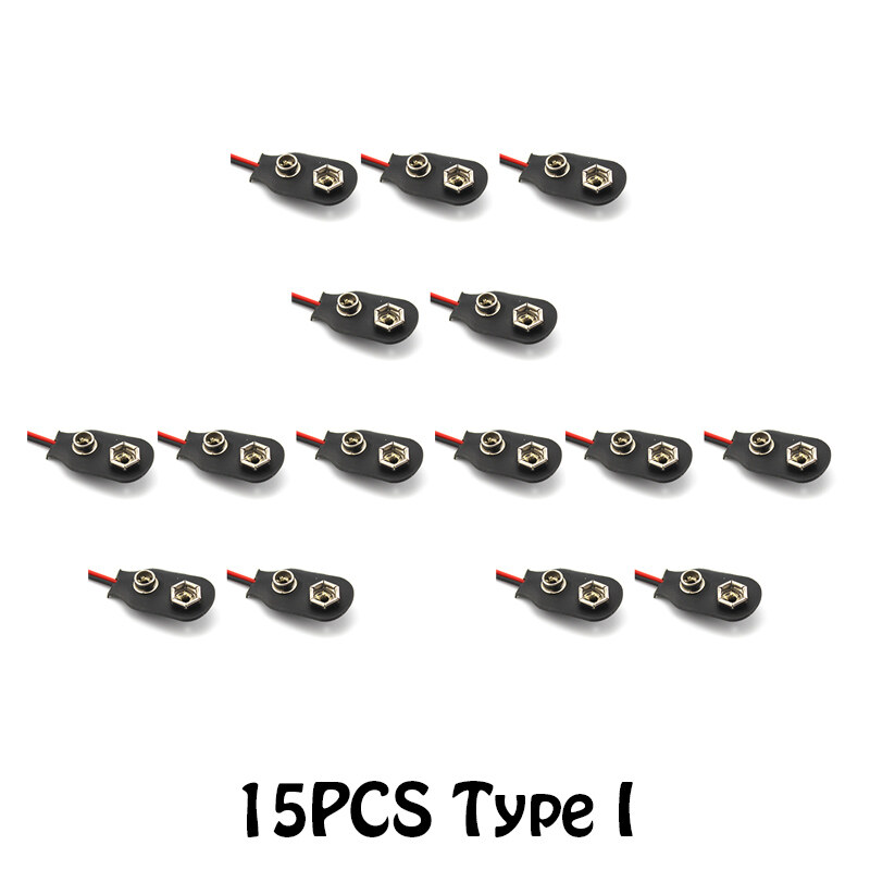 5.5 * 2.1MM I/T battery buckle type power connector with DC head DC 9V battery button power cord