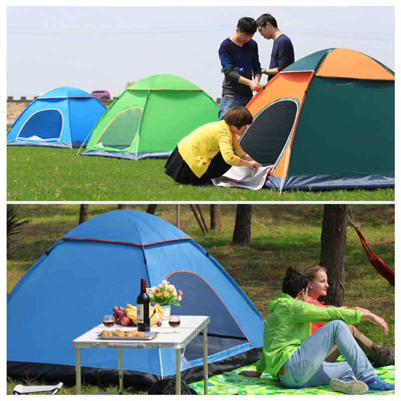 CAMPOUT🏕️Outdoor camping folding fully automatic tent, 3-4 people, beach simple quick tent