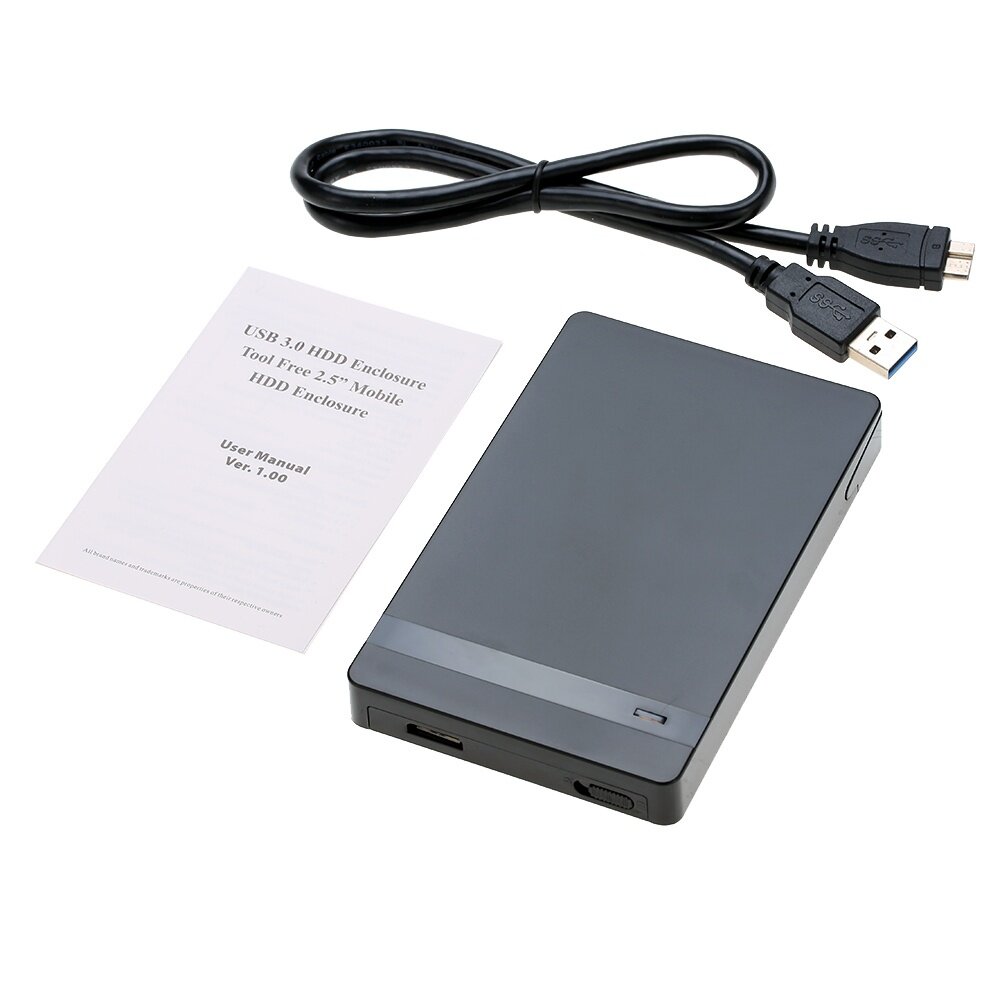 Giá Siêu Tốc Độ 6Gbps 2TB 2.5 SATA SSD Ổ Đĩa Cứng Sang USB 3.0 Adapter Chuyển Đổi Thẻ bên Ngoài Ngăn Kéo Đơn Vị Kèm Ốp Lưng Caddy + Tặng Cáp USB