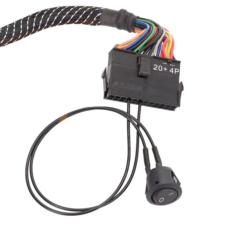 24 Pin Female ATX PSU Power Supply Starter Tester Start Up Jumper ON ...