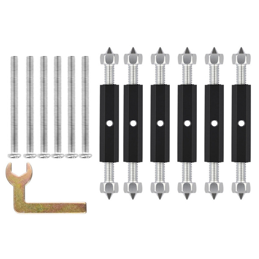6pcs Cassette Repairer Screw 86 Type Lever Wall Plate Junction Box Repair Switch Socket Adjustable Repairer Tool