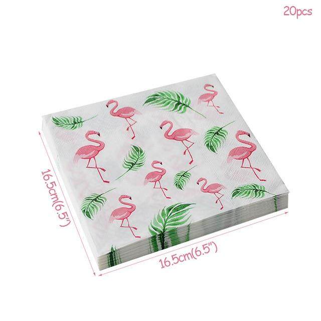 20pcs Flamingo Paper Napkins Party Tissue For Birthday//Wedding Party Decor V!