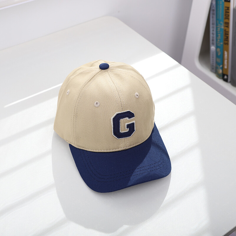 G-letter Embroidered Kids Baseball Cap Outdoor Sports Children Sunshade Cap Simple Leisure Girls Boys Peaked Cap