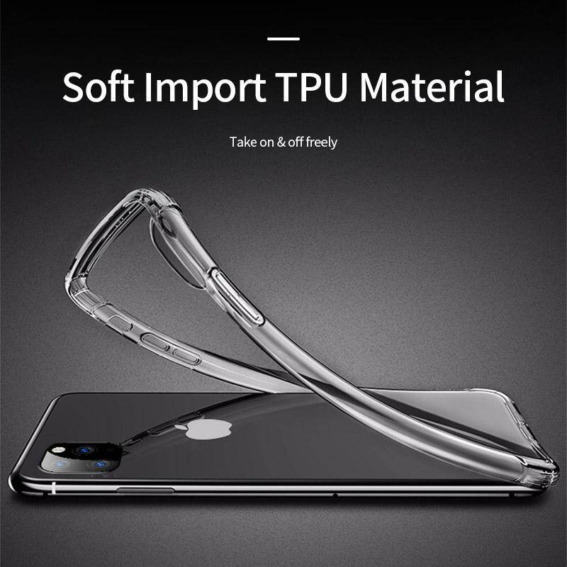 Protective Cover Case for iPhone 15 Pro Max 12 Mini 14 13 11 pro Max Soft TPU Case for iPhone XR Max 7 8 14 15 plus Shockproof Cover Funda Coque aiphone 11pro 15Pro Max 15 Plus