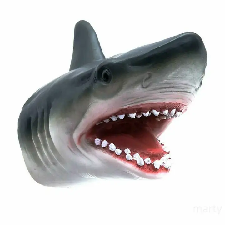 shark hand puppet rubber