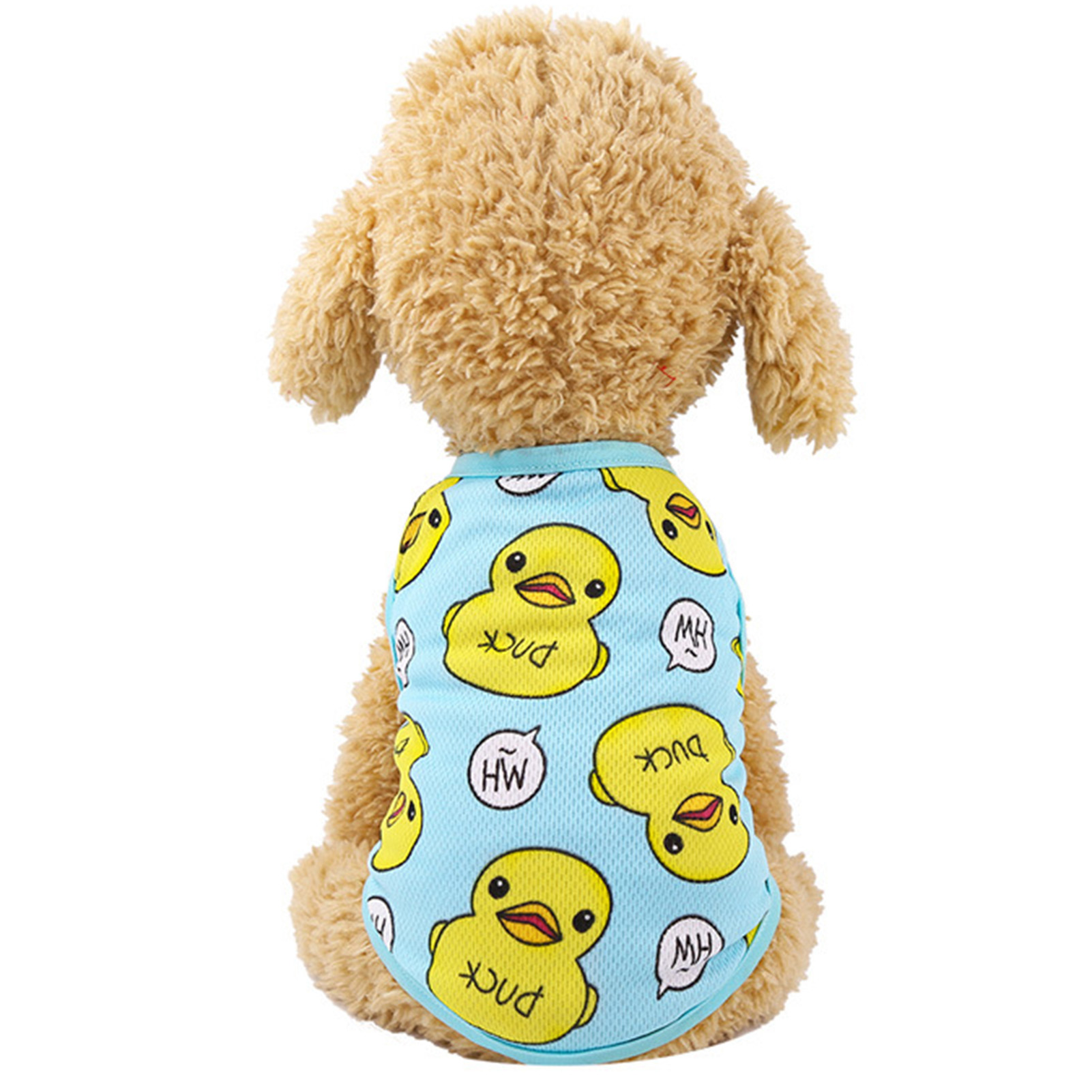 Aixuexi  Áo thun cotton in hình vịt dễ thương cho thú cưng Pet Shirts