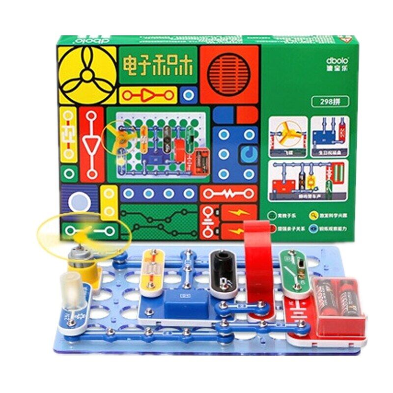 Circuits For Kids Electronics Discovery Kit Circuits Experiments Smart Block Educational Science Toy DIY Building Blocks