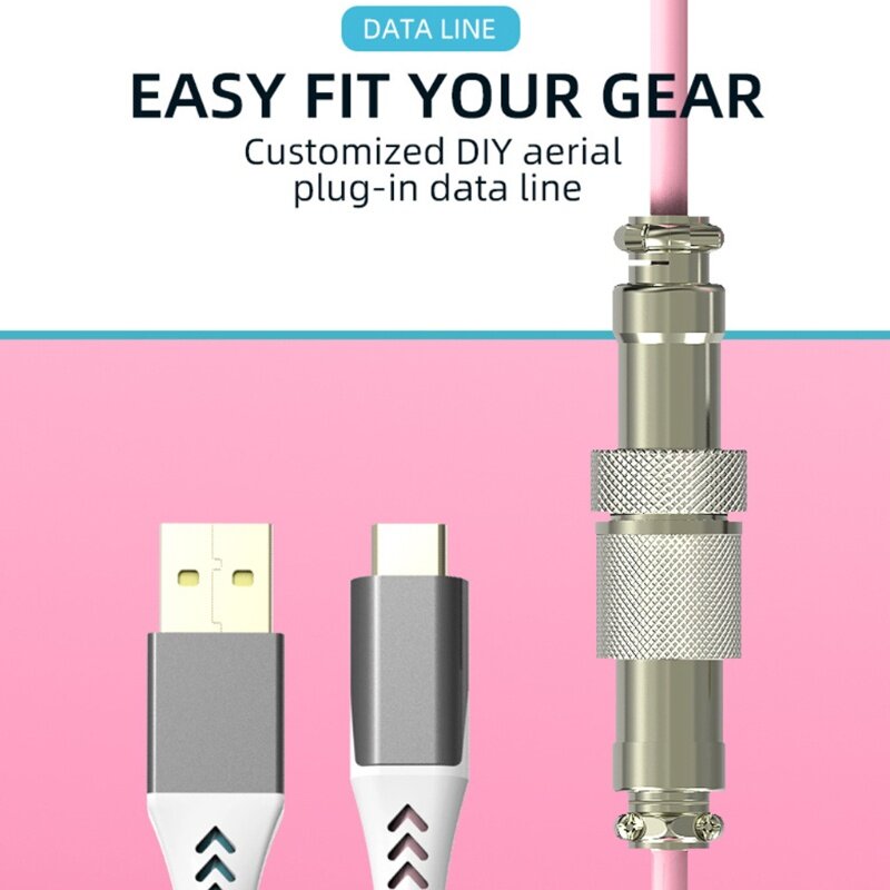 🔥Miễn Phí Vận Chuyển + COD🔥Tất Cả 7.2ft Type-C Sang USB Bàn Phím Cơ Cáp Dữ Liệu Custom Dây Cáp Xoắn Bền