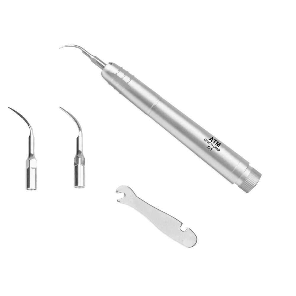 Dental Ultrasonic Air Scaler With 3 Tips Tooth Calculus Remover Cleaning 2/4 Holes Handpiece Whiten Tooth Cleaner Dentist Lab