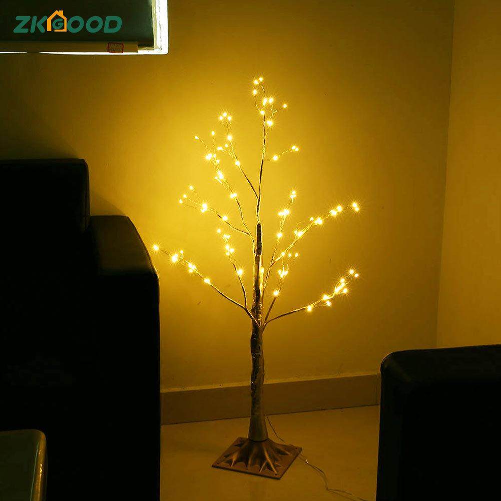 Zkgood 1 cái Mô Phỏng Cây ĐÈN LED Trang Trí Tiệc Giáng Sinh Nhà Liên Hoan Ngoài Trời Trong Nhà