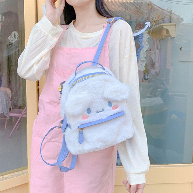 IQANGEL Children's Backpack Cartoon Plush Backpack Children's School Bag