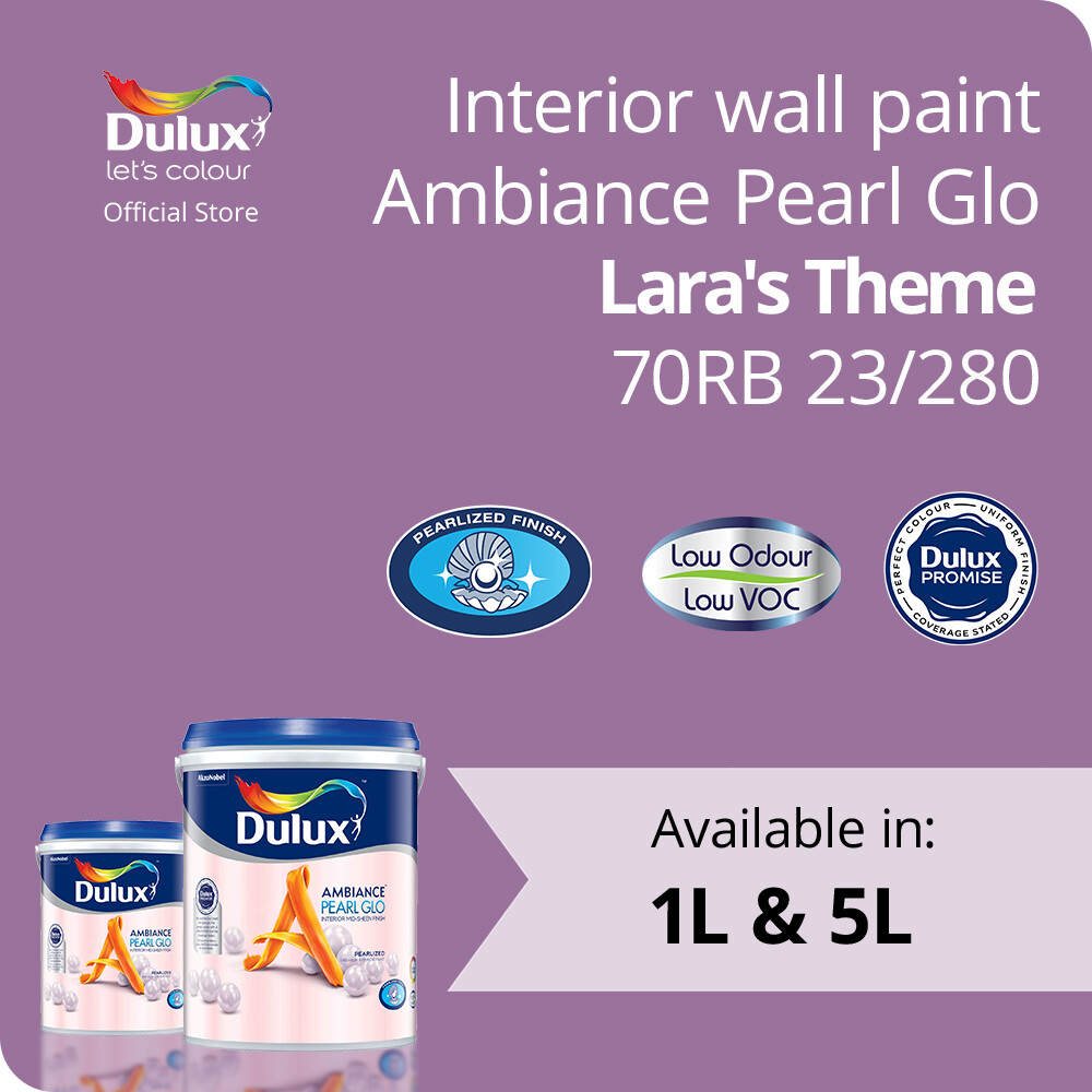 Dulux Ambiance Pearl Glo - Lara's Theme (70RB 23/280) (Low Odour