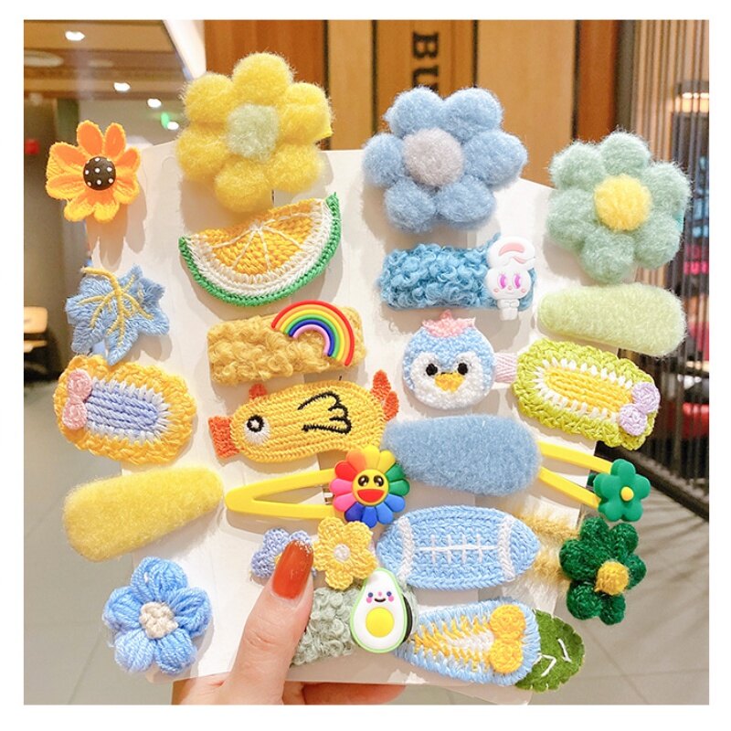 Bộ Kẹp Tóc Hoa Phong Cách Hàn Quốc Cho Trẻ Em