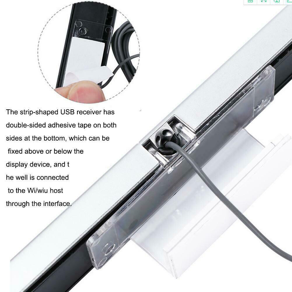 Sensor Bar USB Replacement Infrared TV Ray Wired Remote Sensor Bar Reciever Inductor Game Console Accessories for Wii/Wii U
