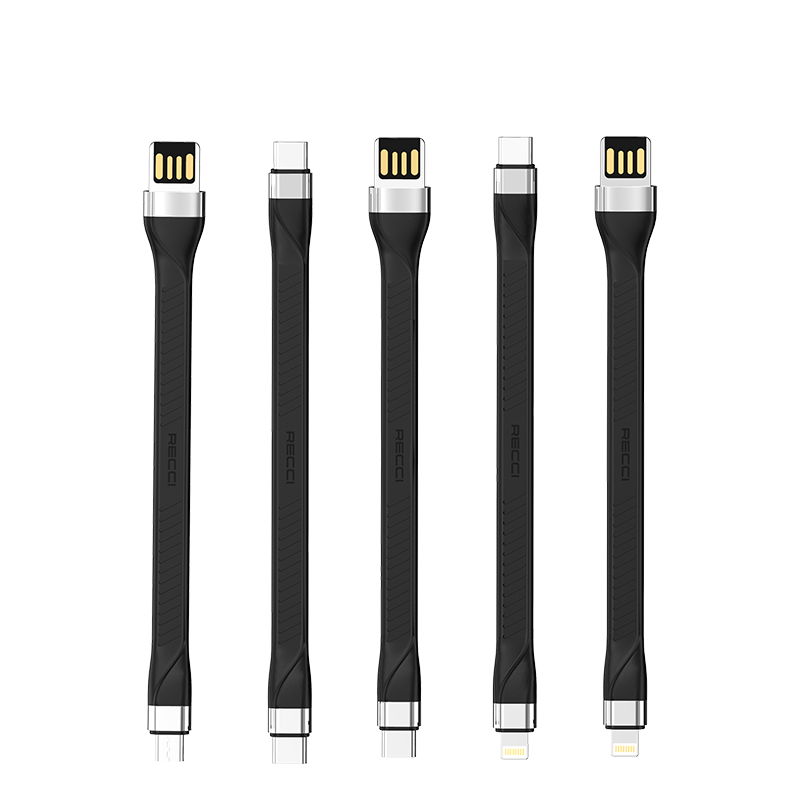 Dây Cáp Sạc ngắn 15cm Recci Cho iPhone Lightning Type C Micro Usb