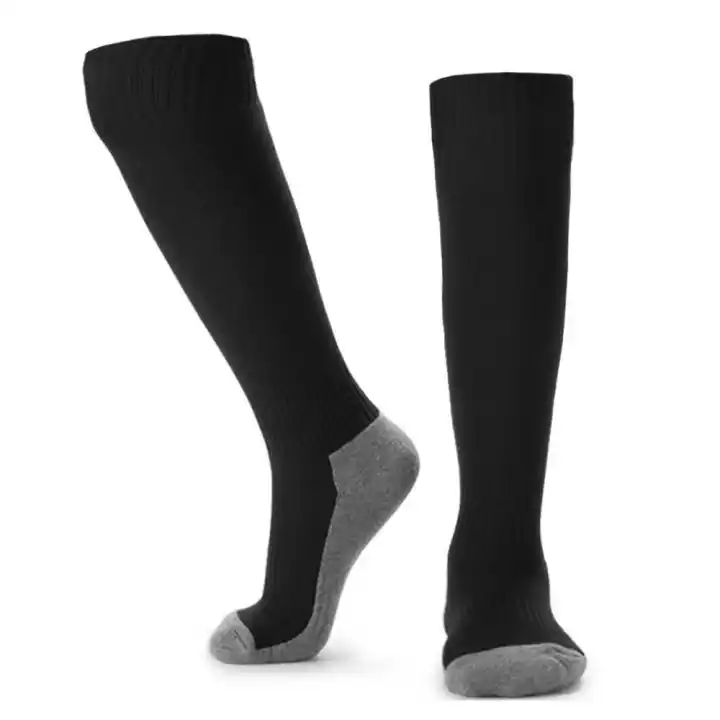 boys black knee high socks