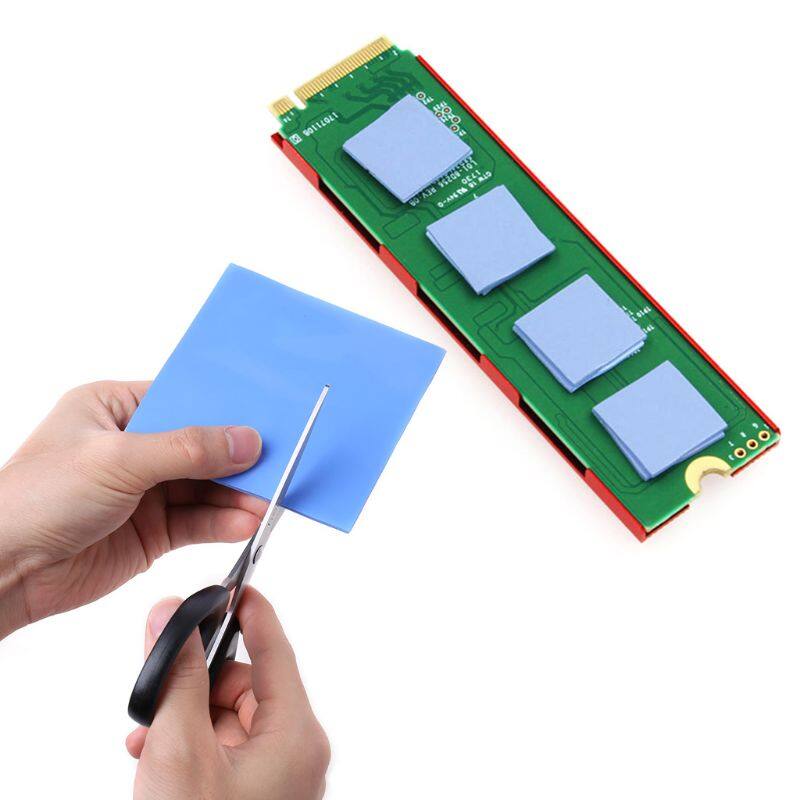 1 Tấm Đệm Nhiệt 100Mm X 100Mm X 1Mm, Tấm Silicon Tản Nhiệt Làm Mát Tản Nhiệt CPU GPU Cho Phụ Kiện Máy Tính PC