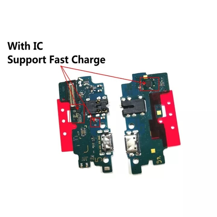 For Samsung Galaxy A50 A505F Original USB Charger Charging Port Dock Board with IC Support fast Charge Connector Main Motherboard Flex Cable
