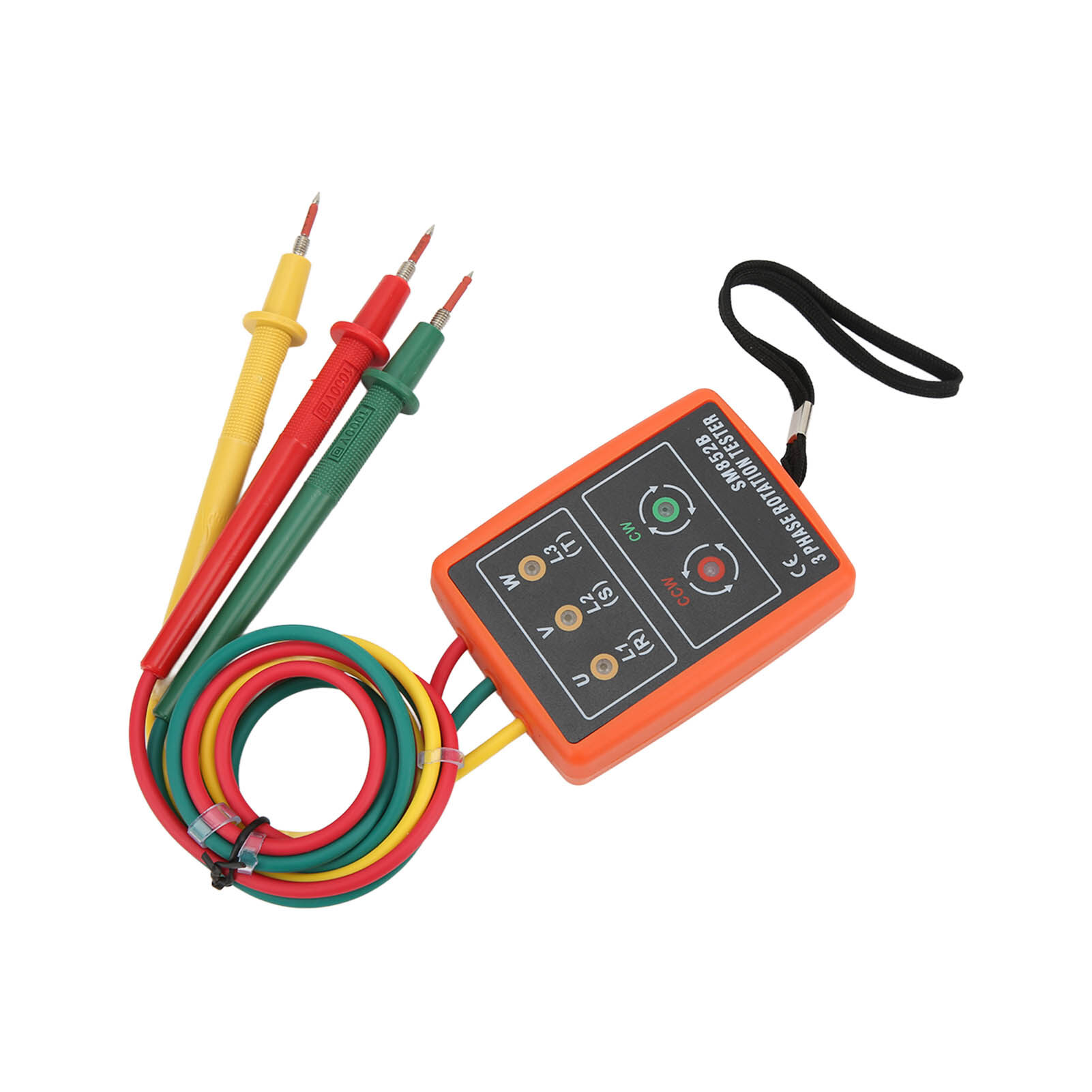 3 Phase Rotation Tester Meter for Electricity Testing Tool AC 60~600V 20Hz~400Hz