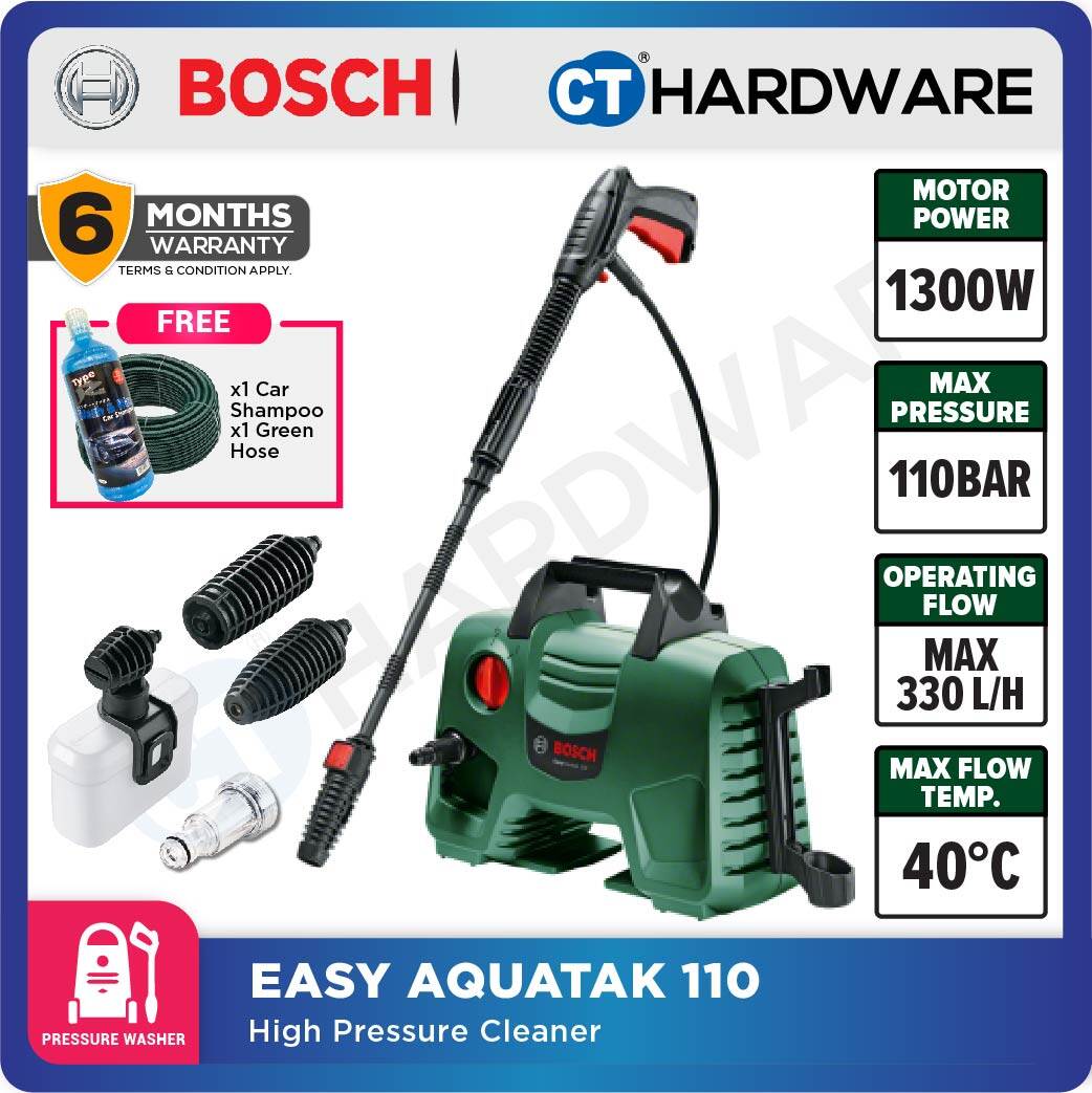 Bosch easyaquatak 110 1300w deals pressure washer