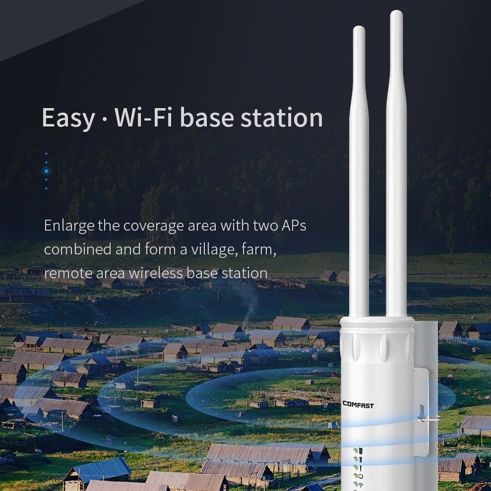 Comfast CF EW74 1200Mbps 2.4Ghz 5.8Ghz แอคเซสพอยต์กลางแจ้ง360องศา WiFi ...