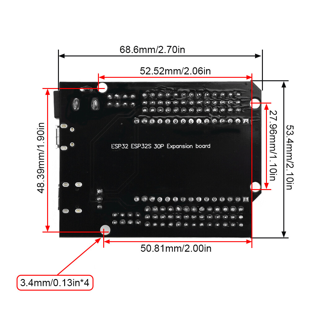 Shockley ESP32 Super Breakout Board Expansion Board 3 Types Outputs for ESP32 Module ESP-WROOM-32 ESP32 Block PCB