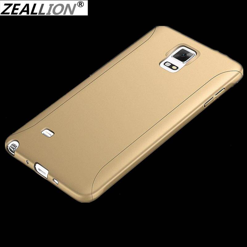 Zeallion Case For Samsung Galaxy Note 3 N9000 Note 4 N9100 Note 5 8 9 10+ Lite Plus Solid Color 360 Full Body Protective Case Hybrid PC Hard +Tempered Glass