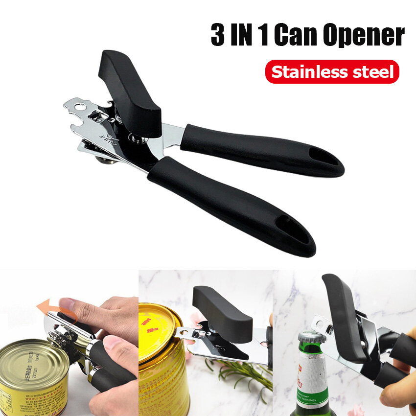 3 IN 1 Can Opener Can Opener Rotating Can Opener Beer Bottle Opener Milk Can Opener Can Opener
